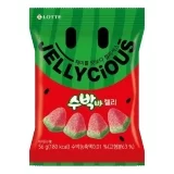 Цукерки «Желейні цукерки зі смаком кавуна Jellycious Lotte 56г»