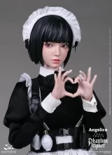 Шарнирная кукла «DAMTOYS - 1/6th scale PHANTOM CIPHER: ZERO TRACE ANGELICA Original Story Collectible Figure»