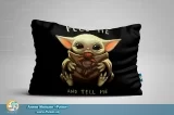 Мини подушка 40*30 [ односторонняя ] - «Mandalorian - Yoda Child» tape 2