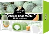 Моті «Bamboo House Double Fillings Mochi з молочною начинкою зі смаком дині Канталуп 180 г»
