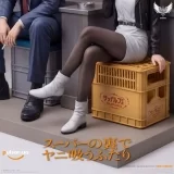Оригинальная аниме фигурка &laquo;Saoirse Studio - Sasaki X Yamada Smoking Behind the Supermarket with You&raquo;