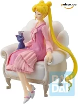 Оригинальная аниме фигурка &laquo;Sailor Moon Cosmos Ichibansho Usagi & Luna (Antique Style) Figure&raquo;