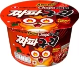 Корейська локшина «Nongshim Рамен зі смаком морепродуктів з соусом з чорних бобів Чапагурі гостра Боул 114 г»