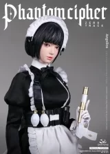 Шарнирная кукла «DAMTOYS - 1/6th scale PHANTOM CIPHER: ZERO TRACE ANGELICA Original Story Collectible Figure»