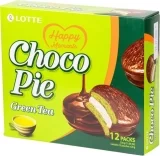 Печенье «шоколадное Lotte Choco Pie со вкусом зеленого чая 336 г»