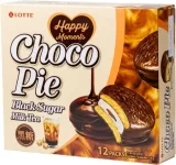 Печенье «шоколадное Lotte Choco Pie со вкусом молока и коричневым сахаром 336 г»