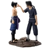 Оригинальная аниме фигурка &laquo;ICHIBAN KUJI NARUTO SHIPPUDEN - RED EYES THAT REFLECT THE SOUL - LAST ONE PRIZE - REVIBLE MOMENT - UCHIHA SASUKE & UCHIHA ITACHI&raquo;