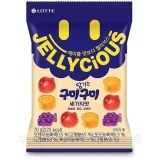 Цукерки «Цукерки желейні фруктове асорті Jellycious Lotte 70г»