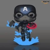 Виниловая фигурка &laquo;Funko POP! &bull; Exclusive &bull; Marvel ◉ Captain America with Broken Shield (Glow) № 1198&raquo;