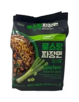 Корейська локшина «Pulmuone Korean Jjajang Ramen Noodles - Savory and Sweet Korean style ramen with roasted black bean sauce»