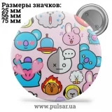 Значок BTS BT21 tape 03