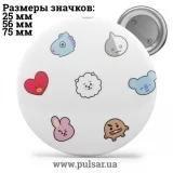Значок BTS BT21 tape 04