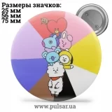 Значок BTS BT21 tape 05