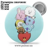 Значок BTS BT21 tape 07