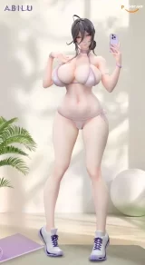 Оригинальная аниме фигурка &laquo;ABILU - Dress Up Time Jingxiang Yoga Wear Ver. X Bikini Ver. 1/4 Scale Figure&raquo;