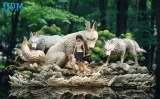 Оригинальная аниме фигурка «OPM Studio - Princess Mononoke Desktop Small Scene Series #7 San»
