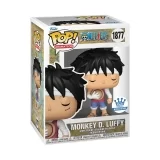 Виниловая фигурка «Funko Pop! Monkey D. Luffy (Marineford Memorial) with Pop! Protector #1877»