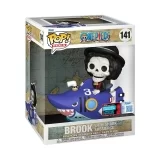 Виниловая фигурка «Funko POP! Rides Deluxe One Piece - Brook with Shark Submerge №141»