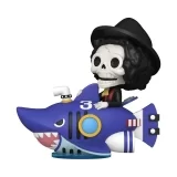 Виниловая фигурка «Funko POP! Rides Deluxe One Piece - Brook with Shark Submerge №141»