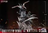 Оригинальная аниме фигурка «0715 Studio - Denji vs Devil of the Knife Chainsaw Man»