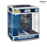 Виниловая фигурка &laquo;Funko POP! &bull; Rides Deluxe &bull; Star Wars ◉  The Mandalorian with Grogu in Imperial Remnant AT-RT № 837&raquo;