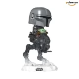 Виниловая фигурка &laquo;Funko POP! &bull; Rides Deluxe &bull; Star Wars ◉  The Mandalorian with Grogu in Imperial Remnant AT-RT № 837&raquo;