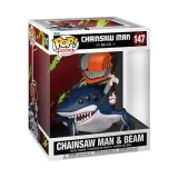 Виниловая фигурка &laquo;Funko POP! &bull; Ride Deluxe &bull; Chainsaw Man ◉ Chainsaw Man & Beam №147&raquo;