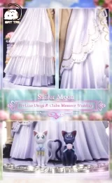 Оригинальная аниме фигурка «CAT TAIL Studio - Sailor Moon Wedding Couple Series Tsukino Usagi & Mamoru Chiba's Wedding»