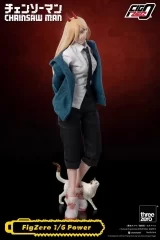 Оригинальная аниме фигурка «ThreeZero - Chainsaw Man Power»