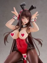 Оригинальная аниме фигурка «Amakano 2+ Yuuhi Kurohime Bunny Suit ver. 1/4 Complete Figure»