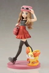 Оригинальная аниме фигурка «ARTFX J "Pokemon" Series Serena with Fennekin 1/8 Complete Figure»