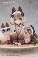 Оригінальна аніме фігурка «DLC Series Tea Time Cats x Siamese Cat Azuki-san Friendship Collaboration Exclusive Set Complete Figure»