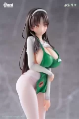 Оригинальная аниме фигурка «"First Business! Mari Hanamiya the Gentle Shop Assistant" illustration by POPQN 1/6 Complete Figure»