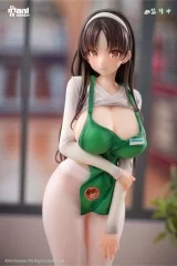 Оригинальная аниме фигурка «"First Business! Mari Hanamiya the Gentle Shop Assistant" illustration by POPQN 1/6 Complete Figure»