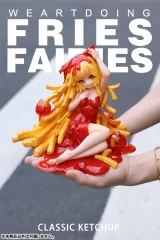 Оригинальная аниме фигурка «Fries Fairies Tomato Ketchup Complete Figure»