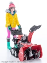 Оригинальная аниме фигурка «PLAMAX MF-62: minimum factory Minori with Honda Small Snow Plow HSS1170n (JX) 1/20 Plastic Model»