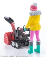 Оригинальная аниме фигурка «PLAMAX MF-62: minimum factory Minori with Honda Small Snow Plow HSS1170n (JX) 1/20 Plastic Model»