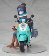 Оригинальная аниме фигурка «Yuru Camp Rin Shima with Scooter 1/10 Complete Figure»