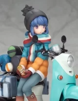 Оригинальная аниме фигурка «Yuru Camp Rin Shima with Scooter 1/10 Complete Figure»