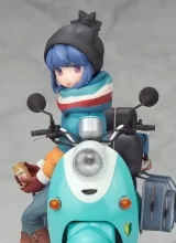 Оригинальная аниме фигурка «Yuru Camp Rin Shima with Scooter 1/10 Complete Figure»