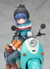 Оригинальная аниме фигурка «Yuru Camp Rin Shima with Scooter 1/10 Complete Figure»