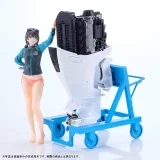 Оригинальная аниме фигурка «PLAMAX MF-97 minimum factory Minori with Honda BF350 Grand Prix White 1/20 Plastic Model» 