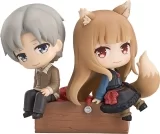 Оригинальная аниме фигурка «Mini Memory Spice and Wolf MERCHANT MEETS THE WISE WOLF Lawrence & Holo Complete Figure»
