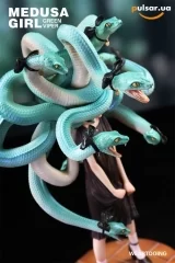 Оригинальная аниме фигурка &laquo;Medusa Girl Green Viper Illustrated by Yoshioka Complete Figure&raquo;