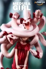Оригинальная аниме фигурка &laquo;Medusa Girl Crimson Viper Illustrated by Yoshioka Complete Figure&raquo;