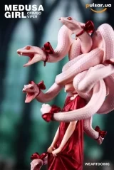 Оригинальная аниме фигурка &laquo;Medusa Girl Crimson Viper Illustrated by Yoshioka Complete Figure&raquo;