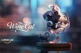 Оригинальная аниме фигурка &laquo;"Cats are Liquid" illustration by Karaage Toufu Silver Moon Complete Figure&raquo;