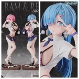 Оригинальная аниме фигурка «Thistles and thorns Studio - Re:ZERO - Starting Life Gyaru JK Rem & Ram»