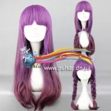Косплей Парик HARAJUKU lolita 60cm purple mix coffee color  (Lolly Style)