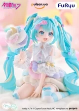 Оригінальна аніме фігурка &laquo;Hatsune Miku Melffy Figure - Hatsune Miku Cotton Candy Theme Ver.&raquo;